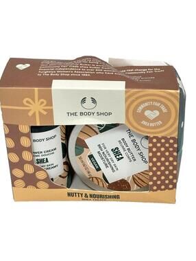The Body Shop Shea Treats Gift Set Body Butter 50ml & Shower Cream 60ml Vegan